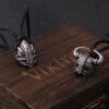 Viking Helmet Necklace with Adjustable Cotton Chain Never Fade Stainless Steel 1