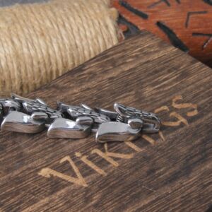 New Viking Ouroboros Vintage Punk Bracelet for men Stainless Steel Fashion Jewelry 3