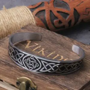 Irish Knot Celtics Viking Bangles Stainless Steel Jewelry Friendship | Love | Protection Amulet Cuff Bracelet 2