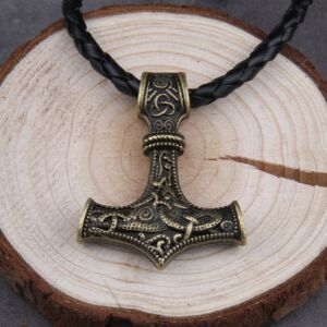 Thor's Hammer Mjolnir Pendant Norse Viking Necklace 5