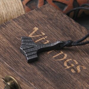 Gray Thor's Hammer Mjolnir Necklace Viking Scandinavian Norse viking Necklace Stainless Steel 4