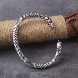 Nordic Viking Norse Raven Bracelet adjustable Men Wristband Cuff Bracelets with Viking Wooden Box 2
