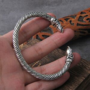 Nordic Viking Norse Raven Bracelet adjustable Men Wristband Cuff Bracelets with Viking Wooden Box 4