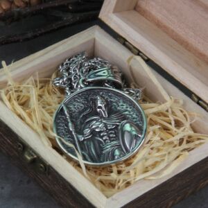 Vintage Ancient Greek Warrior Spartan Shield Pendant Necklace Punk Men's 316L Stainless Steel Party Necklace Biker Jewelry Gift 3