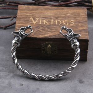 Nordic Viking Norse Wolf Bracelet adjustable Wristband Cuff Bracelets 4