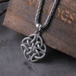 Irish Celtics Knot Pendant Necklace Silver Color Magic Wicca Viking Necklace 1