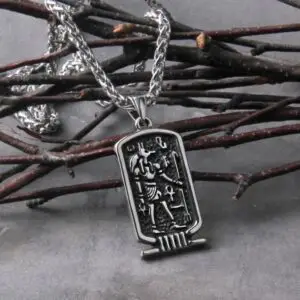 316L Anubis Life Signature Men's Retro Necklace Dog's Head Anka Hip Hop Pendant Neck Chain Retro Men's Pendant Jewelry with box 4