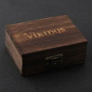 Stainless Steel Nordic Viking Norse Raven Bracelet adjustable Men Wristband Cuff Bracelets with Viking Wooden Box 6