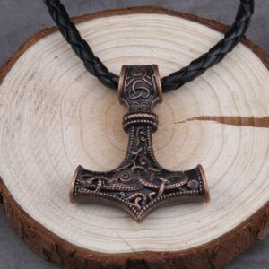 Thor's Hammer Mjolnir Pendant Norse Viking Necklace 6