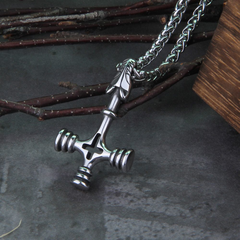 never fade Stainless Steel Nordic Viking Cross necklace 2