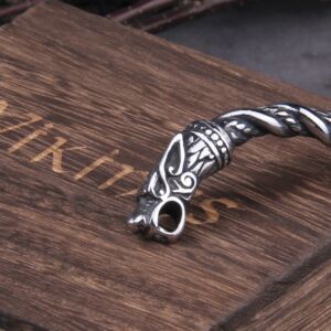 Nordic Viking Norse Dragon Bracelet Men Wristband Cuff Bracelets Stainless Steel 5