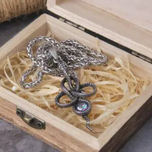 Viper Snake Necklace Serpent Pendant Amulet Magic Gothic Pagan 4