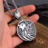 Nordic Viking Stainlesss Steel Yggdrasil Wolf Rune Necklace With Valknut - Royal Vikings tm Nordic Viking Stainlesss Steel Yggdrasil Wolf Rune Necklace With Valknut 3