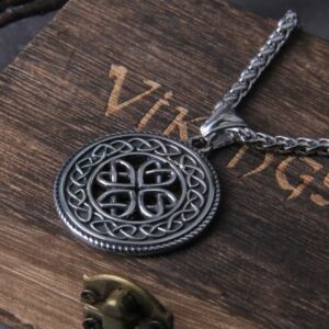 Never Fade Vintage Armenian Cross Pendant Necklace Talisman Solar Cross Celtics Druid Amulet Pendants Necklaces Jewelry 3