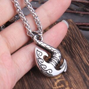 Stainless Steel Nordic Axe Pendant Necklace 3