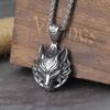 Wolf Head Norse Viking Pendant Necklace 1