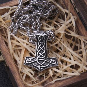 Thor's Hammer Necklace Viking Scandinavian 5