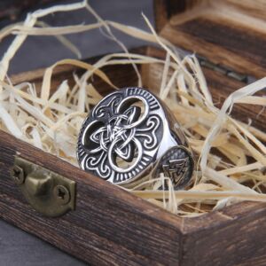 Vikings Jewelry Classic Celtics Triquetra Symbol Men Rings 4
