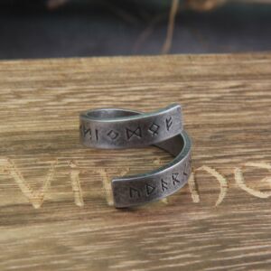 Odin Rune Norse Viking Amulet Men's Ring 1