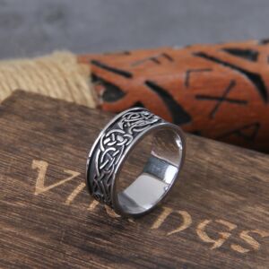 Vegvisir Bold and Timeless Viking Dragon Ring 3