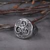 Vikings Jewelry Classic Celtics Triquetra Symbol Men Rings 1